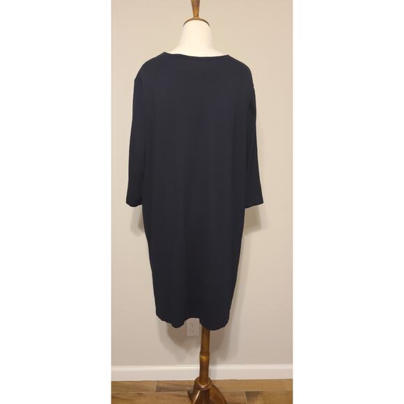 Pure j jill plus size dress 4x Shift Midi Black Viscose Blend - Picture 3 of 4